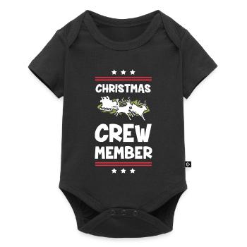 Weihnachten Crew Christmas - Baby Premium short-sleeve bodysuit - black - Front