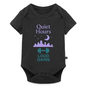 Introverted training, Calm - Baby Premium short-sleeve bodysuit - black - Front