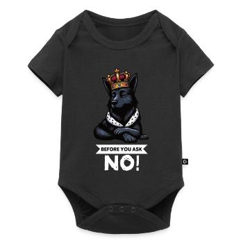 Avant de demander Bergers Noirs - Body à manches courtes Premium Bébé - noir - Devant