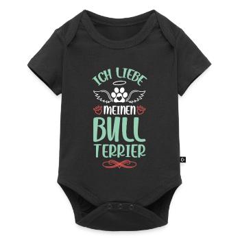 I love my Bull Terrier - Baby Premium short-sleeve bodysuit - black - Front