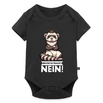 Bevor Du Fragst Nein Frettchen Frettchenbesitzer - Baby Premium Kurzarmbody - Schwarz - Vorne
