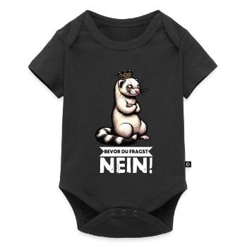 Bevor Du Fragst Nein Frettchen Frettchenbesitzer - Baby Premium Kurzarmbody - Schwarz - Vorne