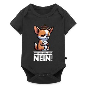 Avant que tu ne demandes, pas de propriétaire de chihuahua chihuahua - Body à manches courtes Premium Bébé - noir - Devant