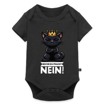 Avant que tu ne demandes Pas de chats Chats Amateur des chats - Body à manches courtes Premium Bébé - noir - Devant