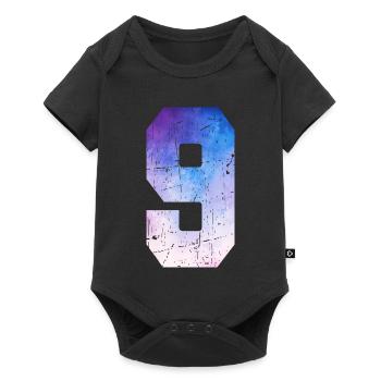 numéro 9 – Cadeau anniversaire 9 ans - Body à manches courtes Premium Bébé - noir - Devant