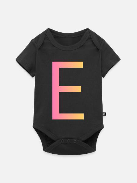 E - Baby Premium Kurzarmbody - Schwarz
