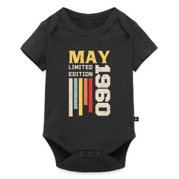 May 1960 - Birthday gift born in May 1960 May - Baby Premium short-sleeve bodysuit - black - Front
