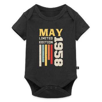 May 1958 - Birthday gift born in May 1958 May - Baby Premium short-sleeve bodysuit - black - Front
