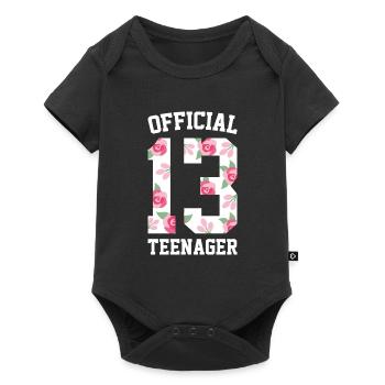 Official 13 teen gift 13 years old - Baby Premium short-sleeve bodysuit - black - Front