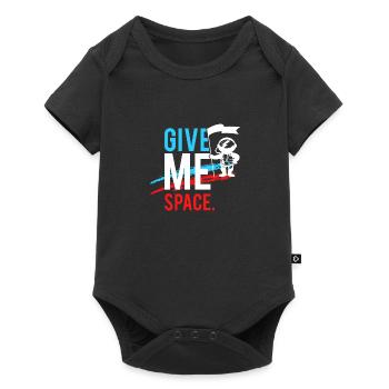 Give me Space Artwork - Baby Premium Kurzarmbody - Schwarz - Vorne