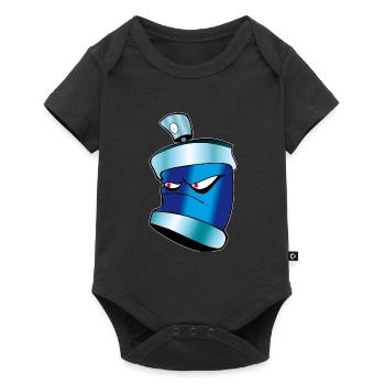 Graffiti Spraydose Hip Hop Geschenk Idee - Baby Premium Kurzarmbody - Schwarz - Vorne