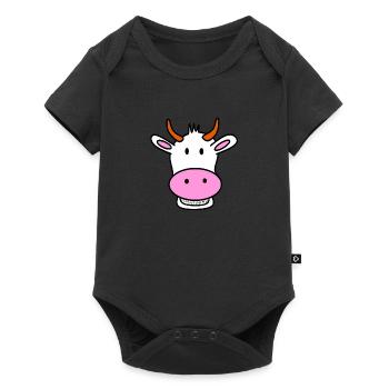 vache qui rit - Body à manches courtes Premium Bébé - noir - Devant