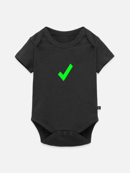 Haken - Baby Premium Kurzarmbody - Schwarz