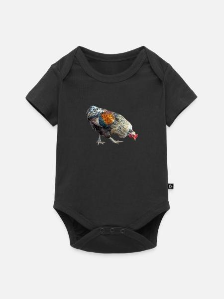 Hühnereier - Baby Premium Kurzarmbody - Schwarz