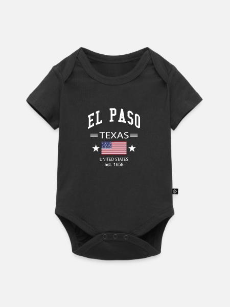 El Paso - Baby Premium Kurzarmbody - Schwarz