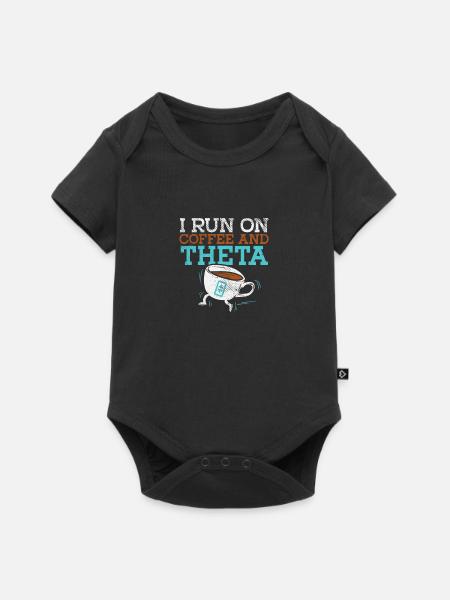 Coffee & Theta - Baby Premium Kurzarmbody - Schwarz