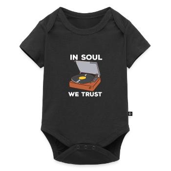 In Soul We Trust - Baby Premium Kurzarmbody - Schwarz - Vorne