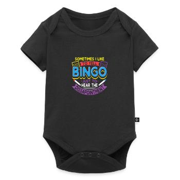 Sometimes I Like To Yell Bingo - Baby Premium Kurzarmbody - Schwarz - Vorne