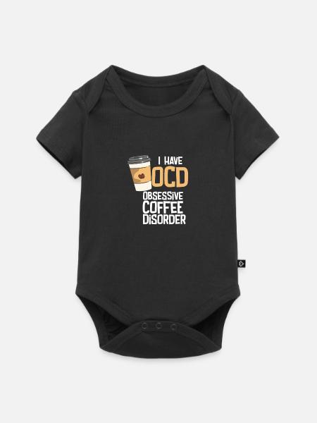 Obsessive Coffee Disorder - Baby Premium Kurzarmbody - Schwarz