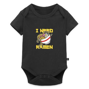 I Need Ramen - Baby Premium Kurzarmbody - Schwarz - Vorne