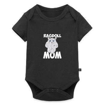 Ragdoll Mom - Baby Premium Kurzarmbody - Schwarz - Vorne