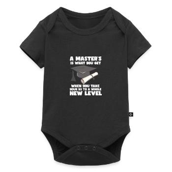 A Master's Is What You Get - Baby Premium Kurzarmbody - Schwarz - Vorne
