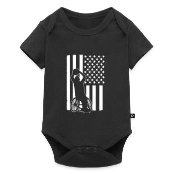 Fauteuil roulant - Body à manches courtes Premium Bébé - noir - Devant