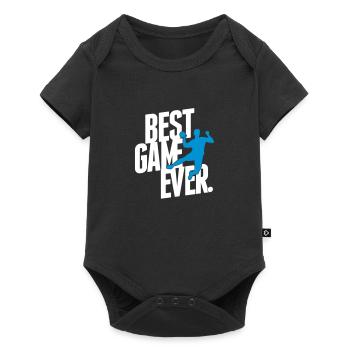 best game ever - handball - Baby Premium short-sleeve bodysuit - black - Front