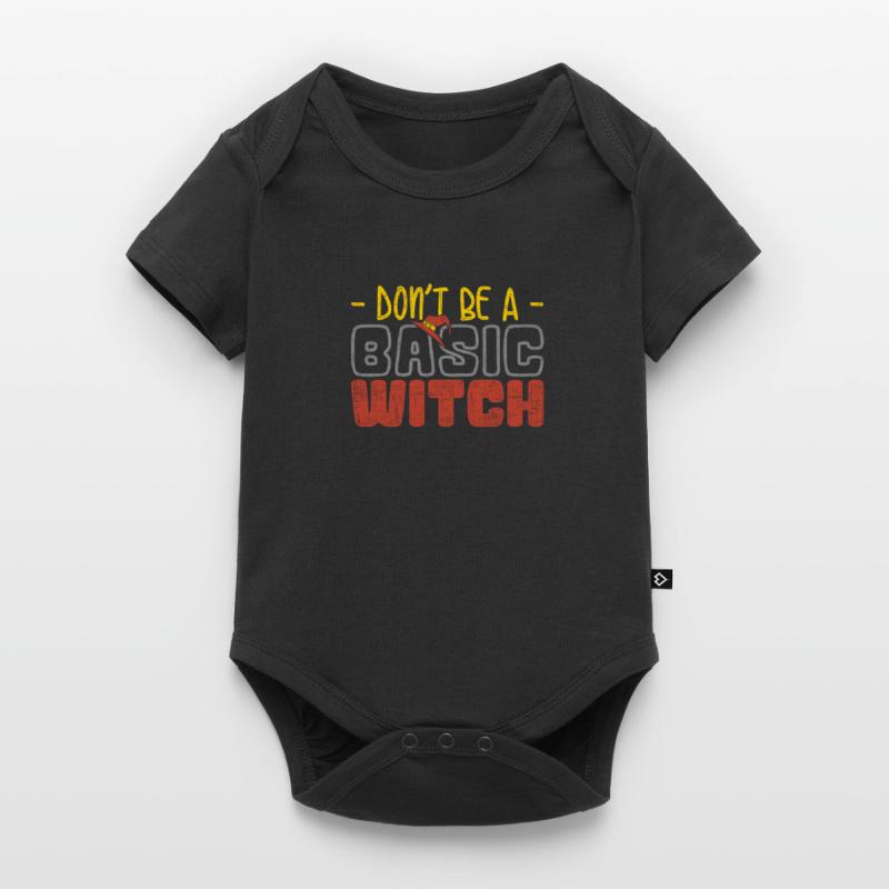 Do not Be Basic Witch Funny Halloween Tee Baby Premium short-sleeve bodysuit