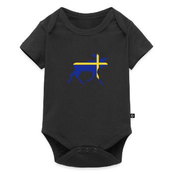 Sweden moose - Baby Premium short-sleeve bodysuit - black - Front
