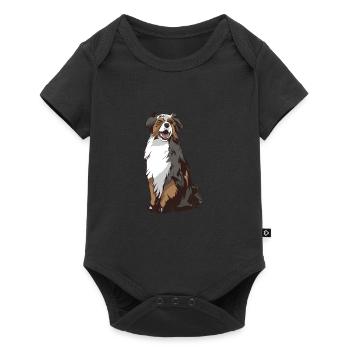 Australian Shepherd - Baby Premium short-sleeve bodysuit - black - Front