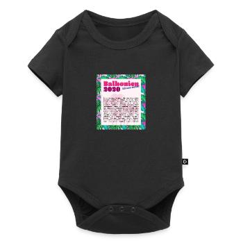 Balkonien 2020 - Baby Premium Kurzarmbody - Schwarz - Vorne