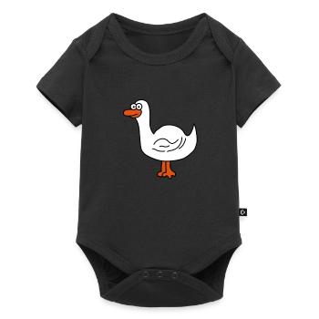 Enten - Baby Premium Kurzarmbody - Schwarz - Vorne