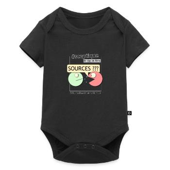 Skeptical and proud to be so! (Male) - Baby Premium short-sleeve bodysuit - black - Front