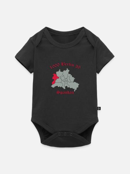 1000 Berlin 20 - Berlin Spandau (vector) - Baby Premium short-sleeve bodysuit - black