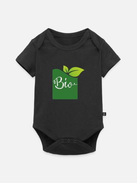 bio - Baby Premium Kurzarmbody - Schwarz