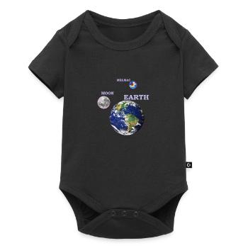 terre lune melmac 1 - Body à manches courtes Premium Bébé - noir - Devant