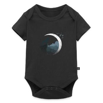 The Wolf in the Full Moon - Baby Premium short-sleeve bodysuit - black - Front