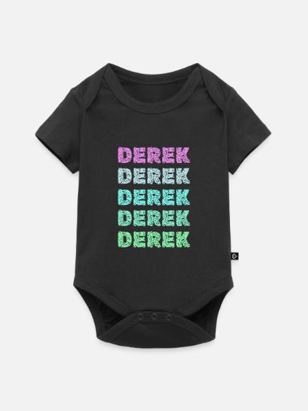 Derek Derek - Baby Premium Kurzarmbody - Schwarz