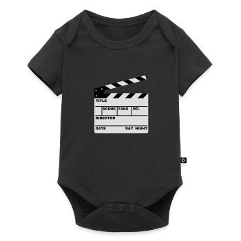 clap de film - Body à manches courtes Premium Bébé - noir - Devant