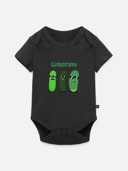 Gurken - Gurke - Gurkentruppe - Baby Premium Kurzarmbody - Schwarz