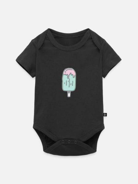 Eis am Stil - Baby Premium Kurzarmbody - Schwarz