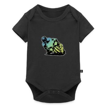 Motorcycle Motorbike - Baby Premium short-sleeve bodysuit - black - Front
