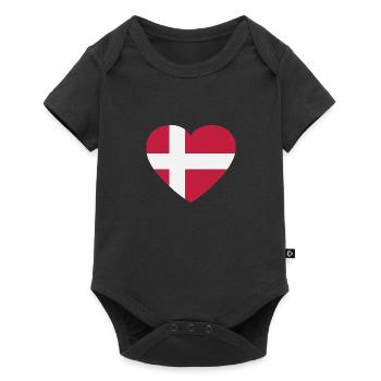 Drapeau Danemark Drapeau Drapeau Copenhague Cadeau - Body à manches courtes Premium Bébé - noir - Devant