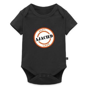 Ajacied - Baby Premium Kurzarmbody - Schwarz - Vorne