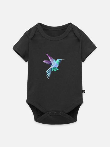 Bird - Baby Premium Kurzarmbody - Schwarz
