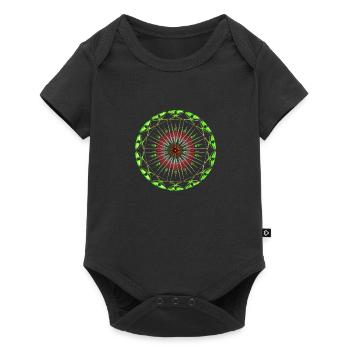 Mandala - Baby Premium short-sleeve bodysuit - black - Front