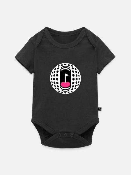 Golfball-Süchtigen - Baby Premium Kurzarmbody - Schwarz