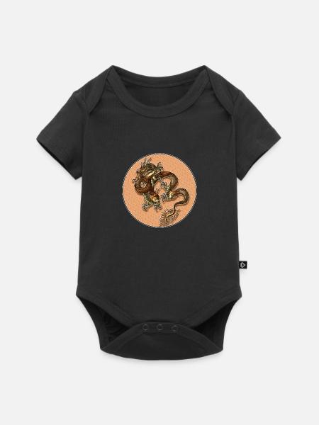 Dragon - Baby Premium Kurzarmbody - Schwarz
