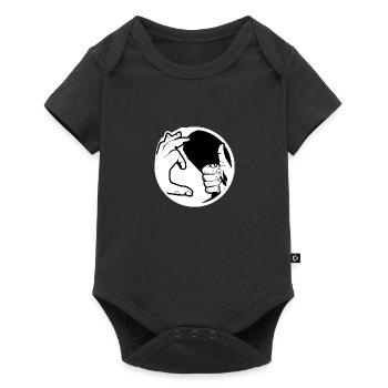 Doublehand - Baby Premium short-sleeve bodysuit - black - Front